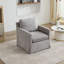 Fauteuil d'appoint pivotant rembourré à jupe avec coussin de dossier amovible Fauteuil confortable à 360 degrés pour le salon-1399156556
