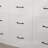 63" White And Walnut Engineered Wood TV Stand With Hidden Electric Lift Mount, 9 Drawers, And Built-In Power Outlets