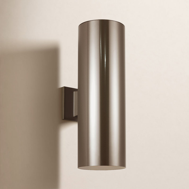 Dylan LED Wall Light, 14.25" H x 5.125" W x 5.125" D, Bronze
