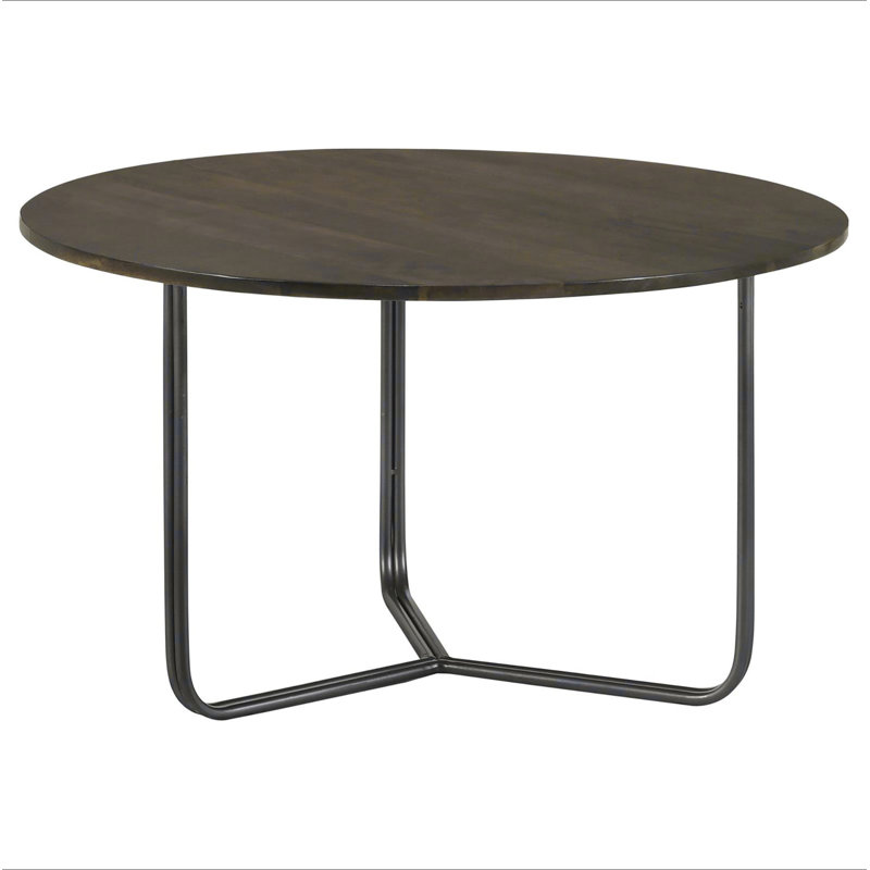 Table d'appoint naturelle et bronze industriel