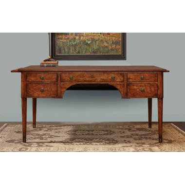 Encore Furniture Gallery-Theodore Alexander Leather Top Trunk Style  Campaign Desk