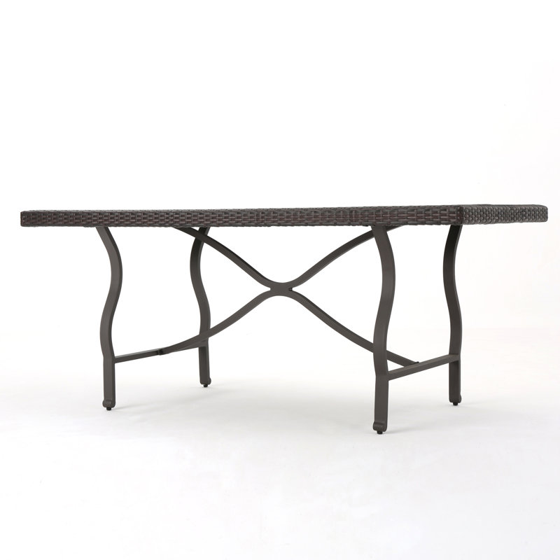 Elegant Costa Mesa 70 Wicker Dining Table