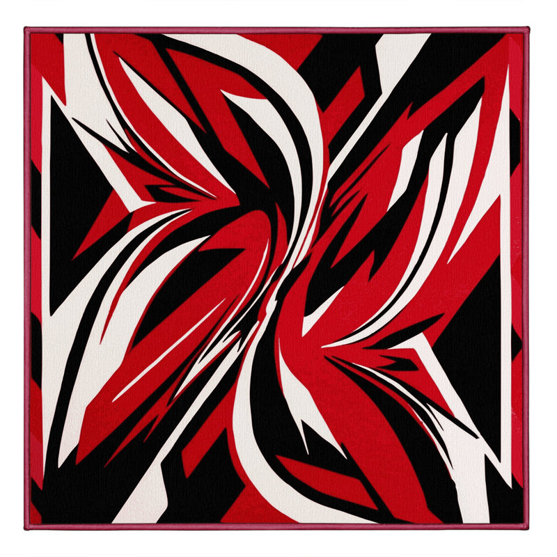 Bloodstone Mirage Rug, Square 5'