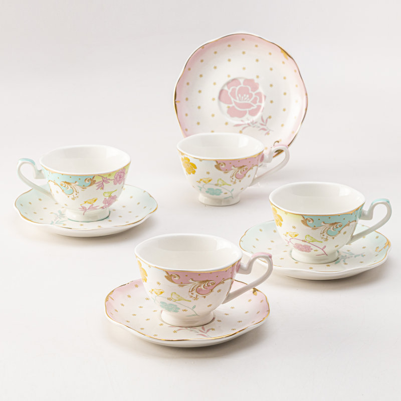Porcelain Teacup and Saucer