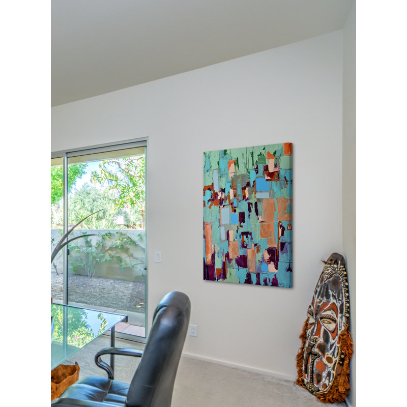 « plongée », reproduction d’art sur toile tendue encadrée, H 24 po x l 16 po x P 1,5 po