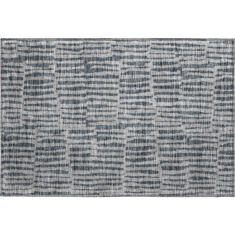 Premium Machine Washable Addington Charcoal Rug