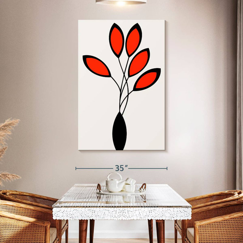 Harnek Cinco Red, 51" H x 34" W