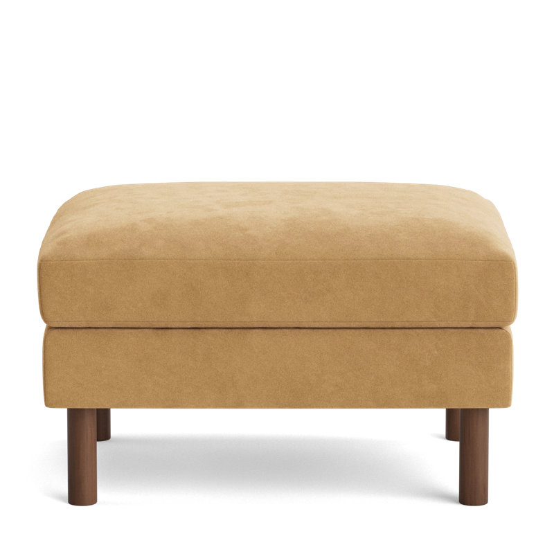 Laguna Ottoman, Performance Velvet - Nutmeg