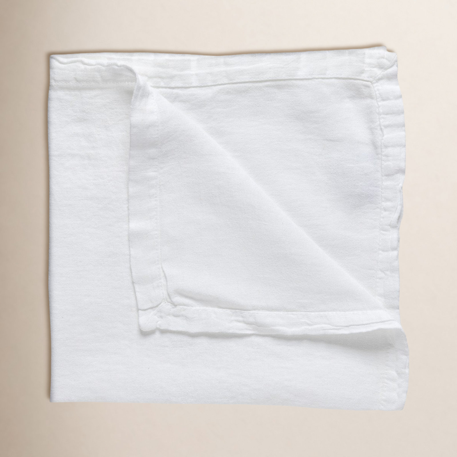 Maria Linen Napkin, Chalk White