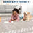 Scalloped Area Rugs Modern Bordered Accent Carpet,Non-Slip Floor Cover,Stain-Resistant Indoor Mat for Bedroom,Kitchen,Living Room-620051065-620051068