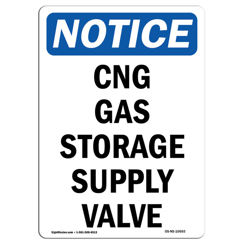 Notice Sign, 18" H x 12" W x 0.1" D