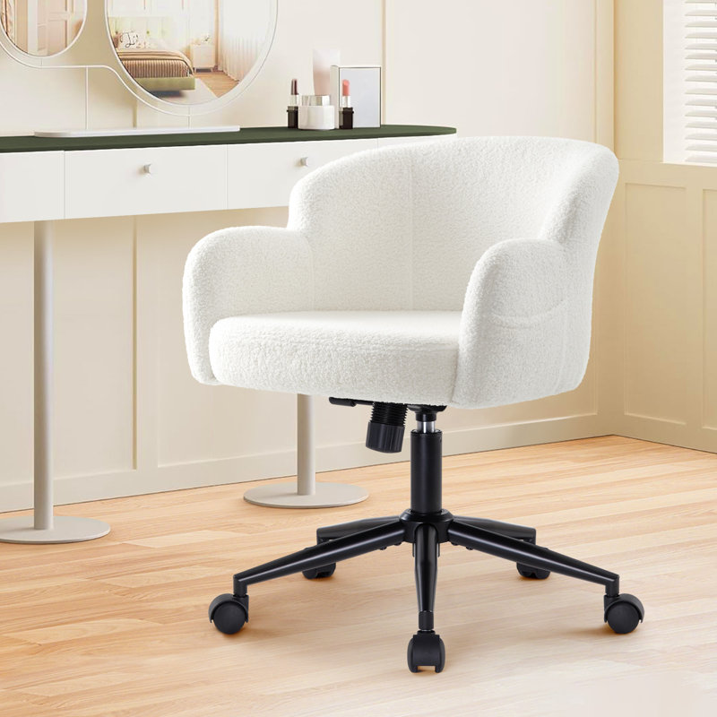 Upholstered Fabric Swivel Armchair