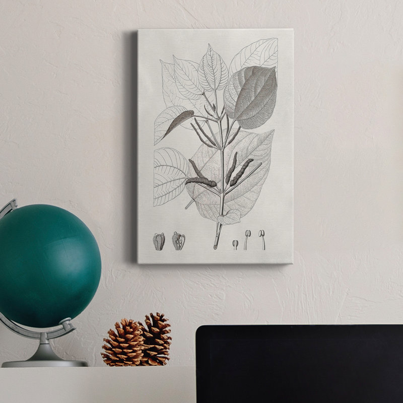 «Vintage Leaves III», reproduction sur toile tendue, H 36 po x l 24 po x P 1 po