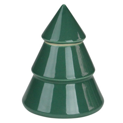 Ceramic Christmas Tree Container