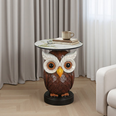 Table d'appoint hibou