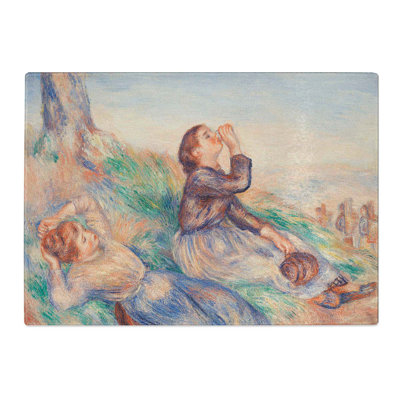 Grape Gatherers by Pierre-Auguste Renoir Chopping Board