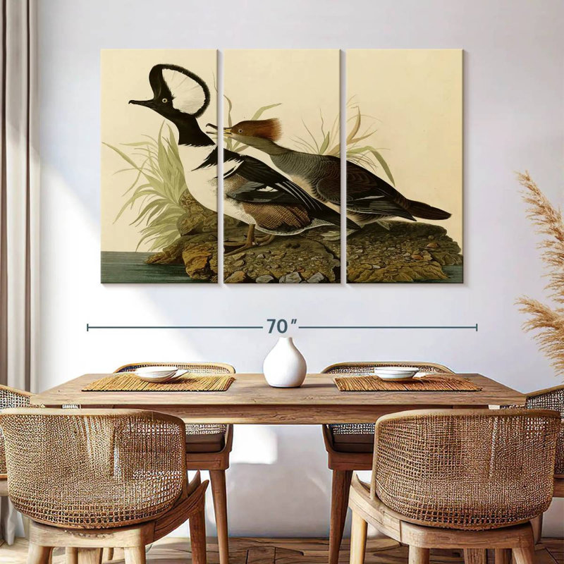 Brampt Hooded Merganser, 42" H x 65" W