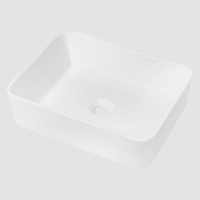 Lavabo de salle de bain rectangulaire en céramique 15 "Go Peak Track