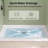 Deervalley 54"L X 32"W Shower Base In White, Acrylic Rectangle Single-Threshold Shower Pan, Center Drain, Non-Slip Shower Tray