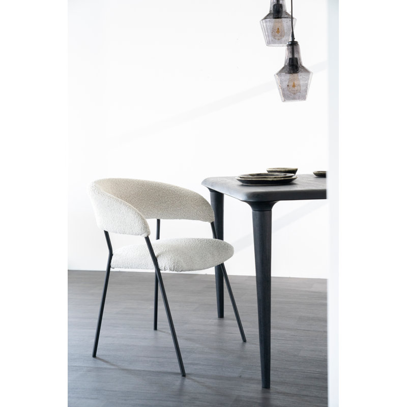 Dining Chair Upholstered Arm Chair, Taupe