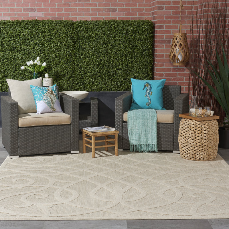Cozumel Floral Area Rug, Rectangle 122 x 183cm