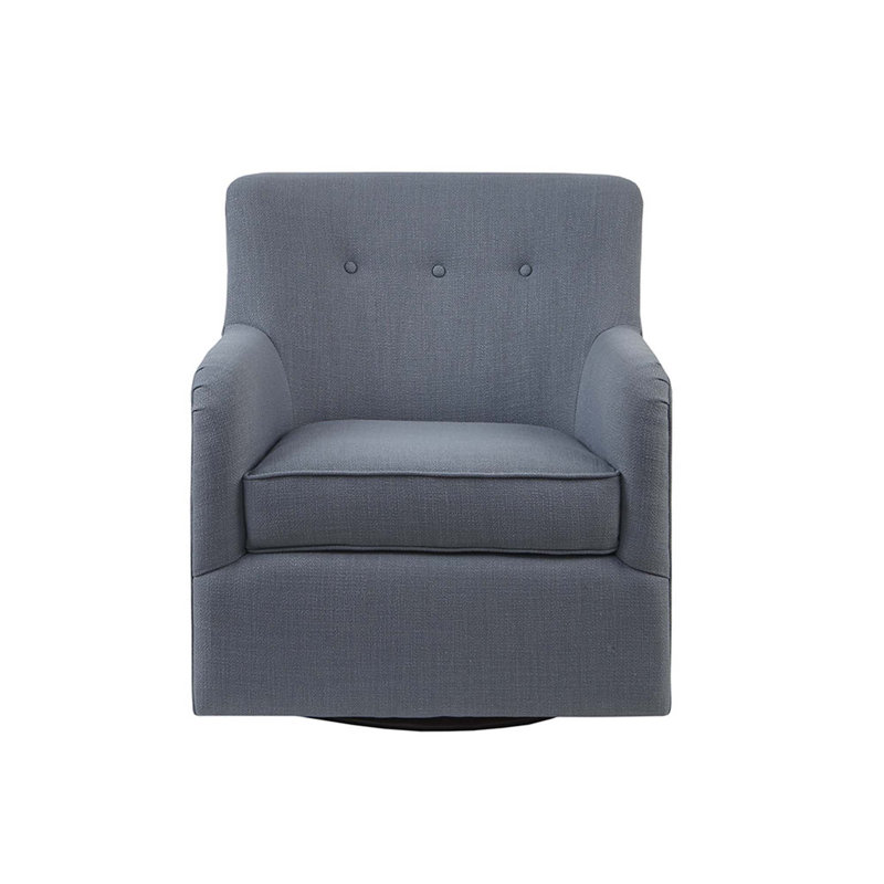 Fauteuil d'appoint rembourré en tissu Modern, Gris