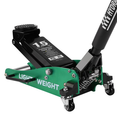 Floor Jack 1.5 Ton Hydraulic Low Profile Aluminum And Steel Car Jack, Lightweight Service Jack With Quick Lift Dual Pump, 3,000 Lbs Capacity