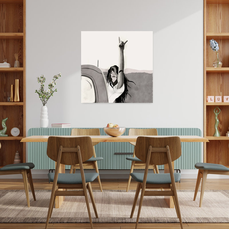 Impression d'art rétro rétro audacieux Rebel, 36" H x 36" W