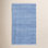 Herringbone French Blue/White Handwoven Indoor/Outdoor Rug