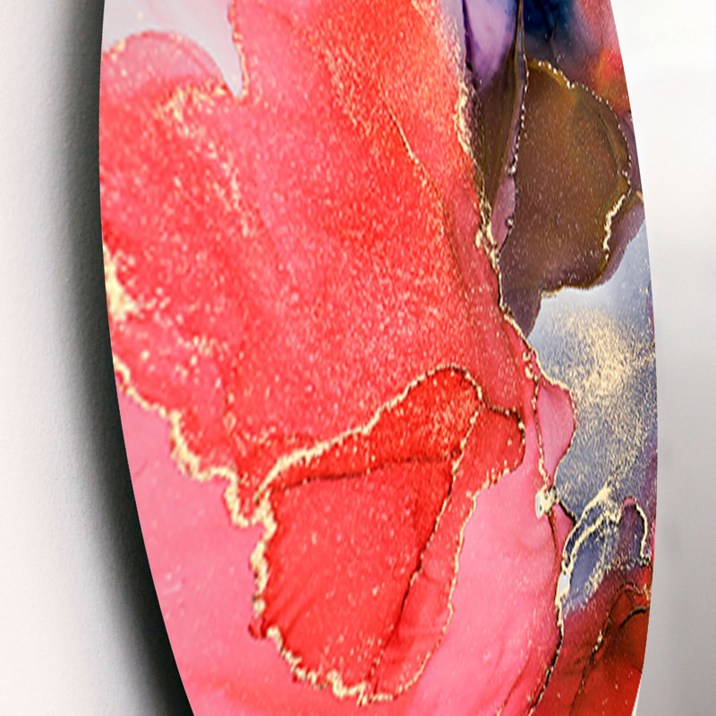 Modern Abstract Wall Decor on Metal