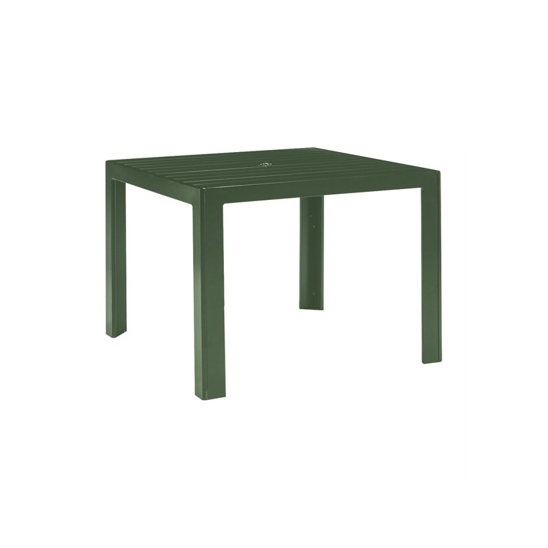 Jinah Outdoor Square Dining Table, Mocha, 36" W x 36" L x 29.25" H