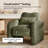 Fidele 33"W Modern Upholstered Armchair with Lumbar Support Pillow-1613928649