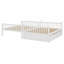Lit superposé multifonctionnel en bois avec lit gigogne, échelle, garde-corps et conception convertible-234424798