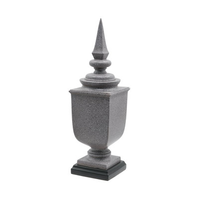 5x5x19.5" Finial Sqaure Urn Statue