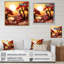 Bouddha rouge au coucher du soleil d'automne, impression d'art mural bouddhisme-1539448080-1539448087