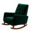 Chaise berçante en bois massif Demetrius