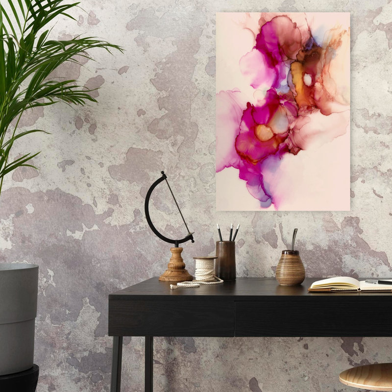 Flamme abstraite, art naturel éthéré, H 24 po x l 16 po