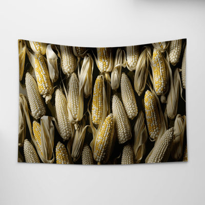 Tapisserie murale «Légumes doux maïs blanc»