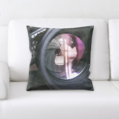 Microsuede Reversible Throw Pillow
