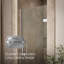 Components 29-5/8-In30-3/8-In W X 71-1/2-In H Frameless Pivot Shower Door With 3/8-In Crystal Clear Glass And Back-To-Back Vertical Door Pulls-954699880