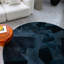 Art Hide X Sasha Biskoff Cowhide Geometric Area Rug in Blue-1590510539