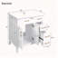 Meuble-lavabo 30 po avec lavabo en céramique-418035338