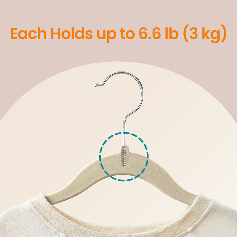 Non-Slip Standard Hanger, White