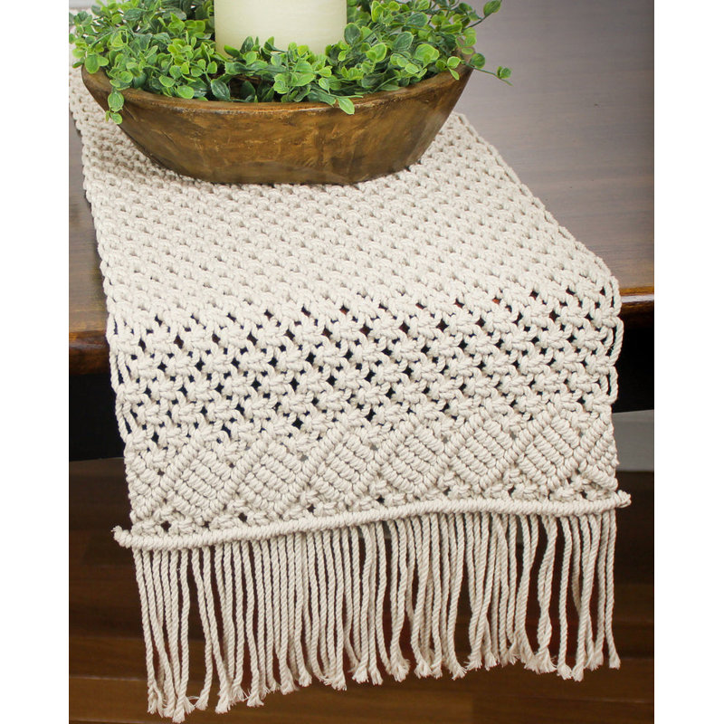 Chemin de table Arsula, Blanc