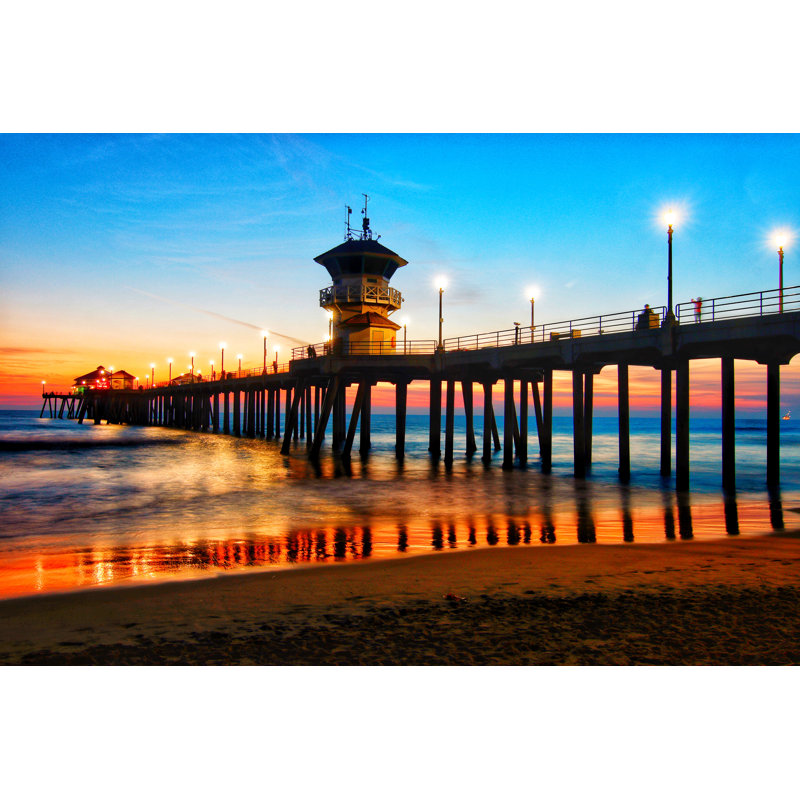 Huntington Pier par Eric Goodman - Photographie sur toile tendue, H 8 po x l 12 po