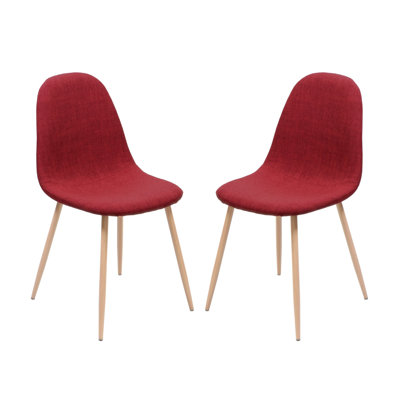 Liyba Fabric Metal Upholstered Back Side Chair Dining Chair -  George Oliver, AD5C08B090DA4CFD9F3F17FA569643CC