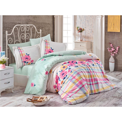Cotton Floral Duvet Cover Set