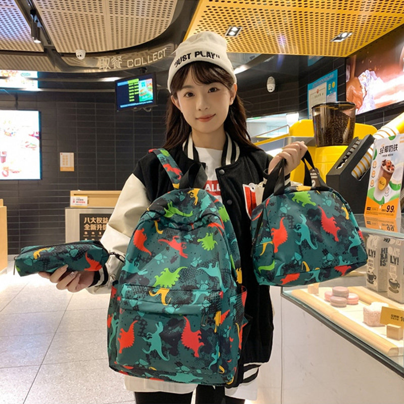 Trousse à crayons avec sac à dos et sac à bandoulière, D