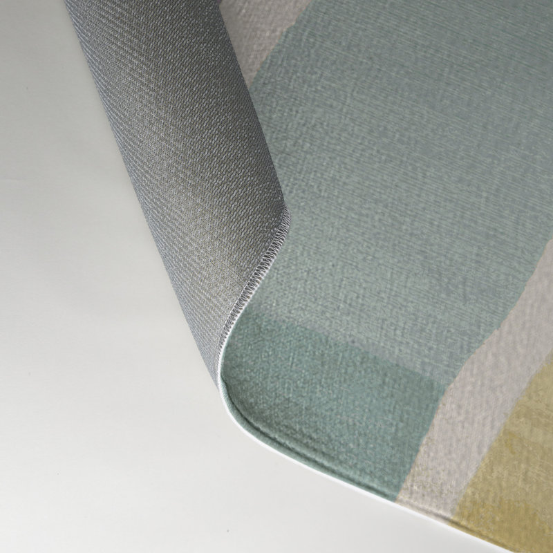 Watercolor Beige Indoor and Outdoor Area Rug, Rectangle 3' x 5'