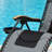 Black Extra-Large Thickened Zero-Gravity Recliner, 30.2-Inch Widened Seat, Foldable With Cup Holder, 400 Lb Load Capacity, Suitable For Outdoor Leisure.